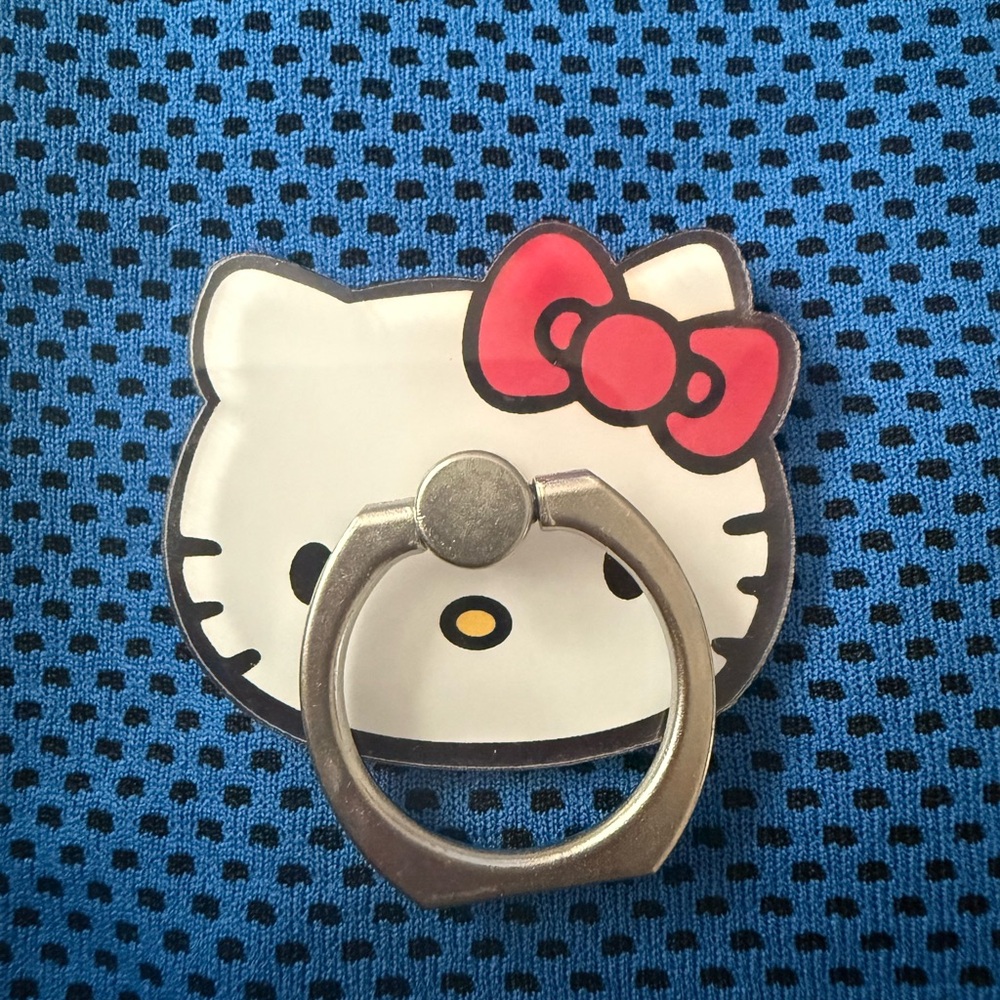 Hello Kitty Red and White Phone Ring Holder